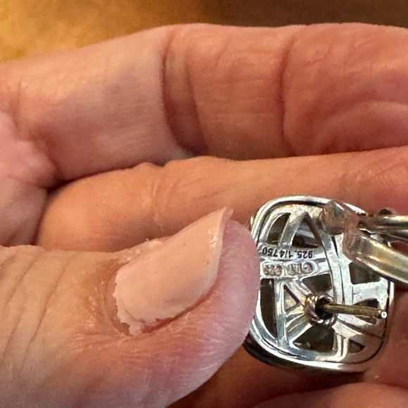 David Yurman Lexington 3 pc set, chain SS/18k faceted earrings & 11mm pendant - Picture 15 of 16